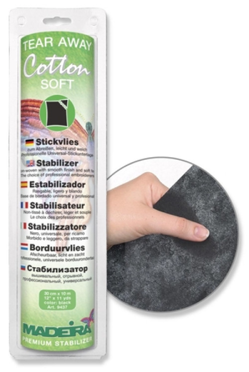 Rotolo Madeira Cotton Soft nero 30 cm x 10 mt